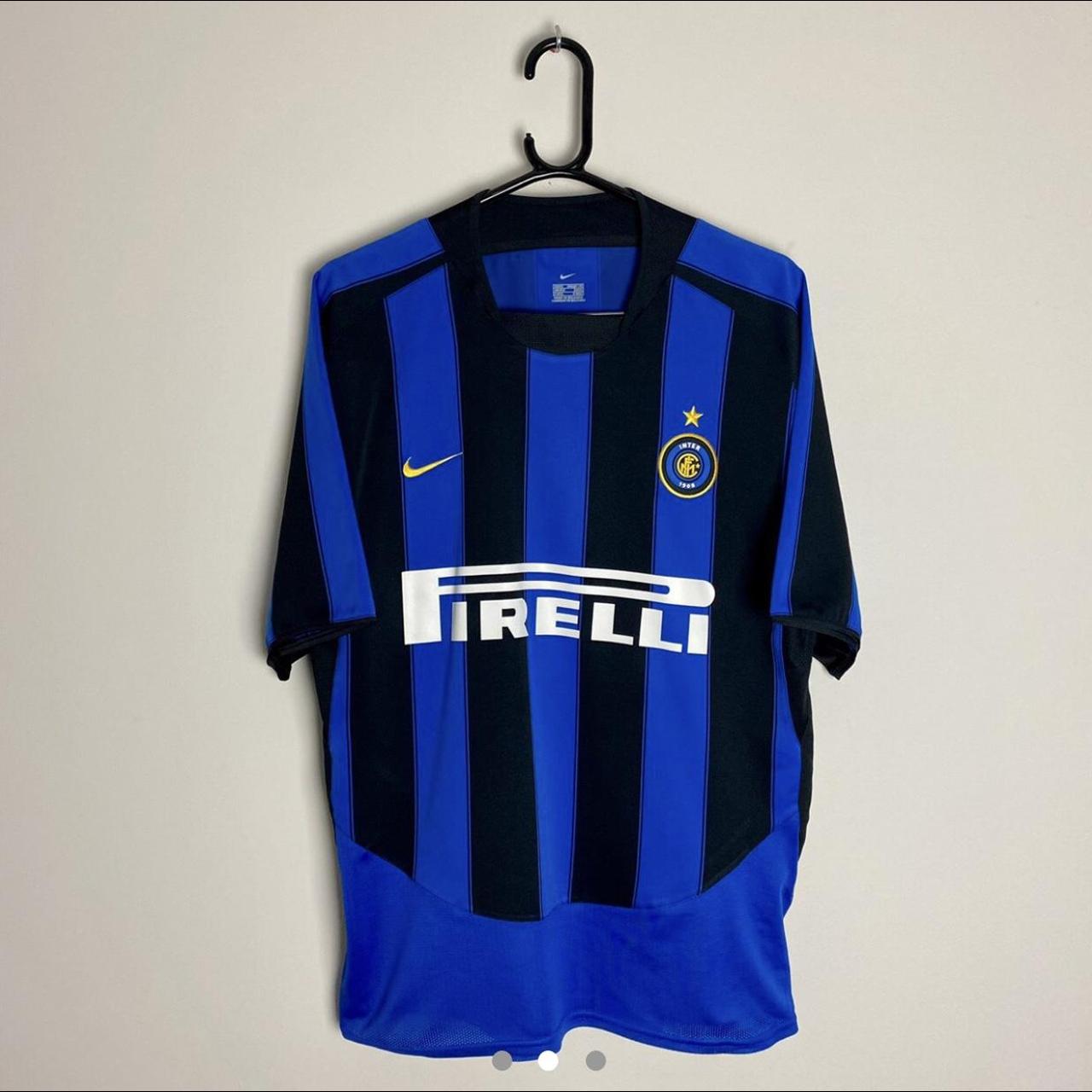 ADRIANO 10 Inter Milan Home Football Shirt/Jersey... - Depop