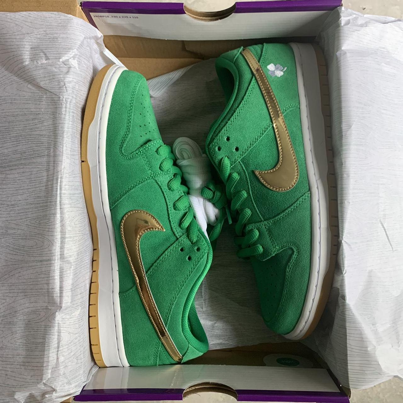 Nike sb dunk low pro St. patrick’s day 2022 san... - Depop