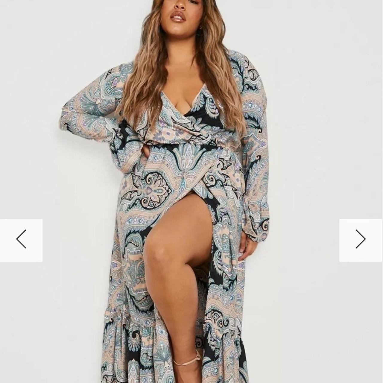 boohoo paisley dress