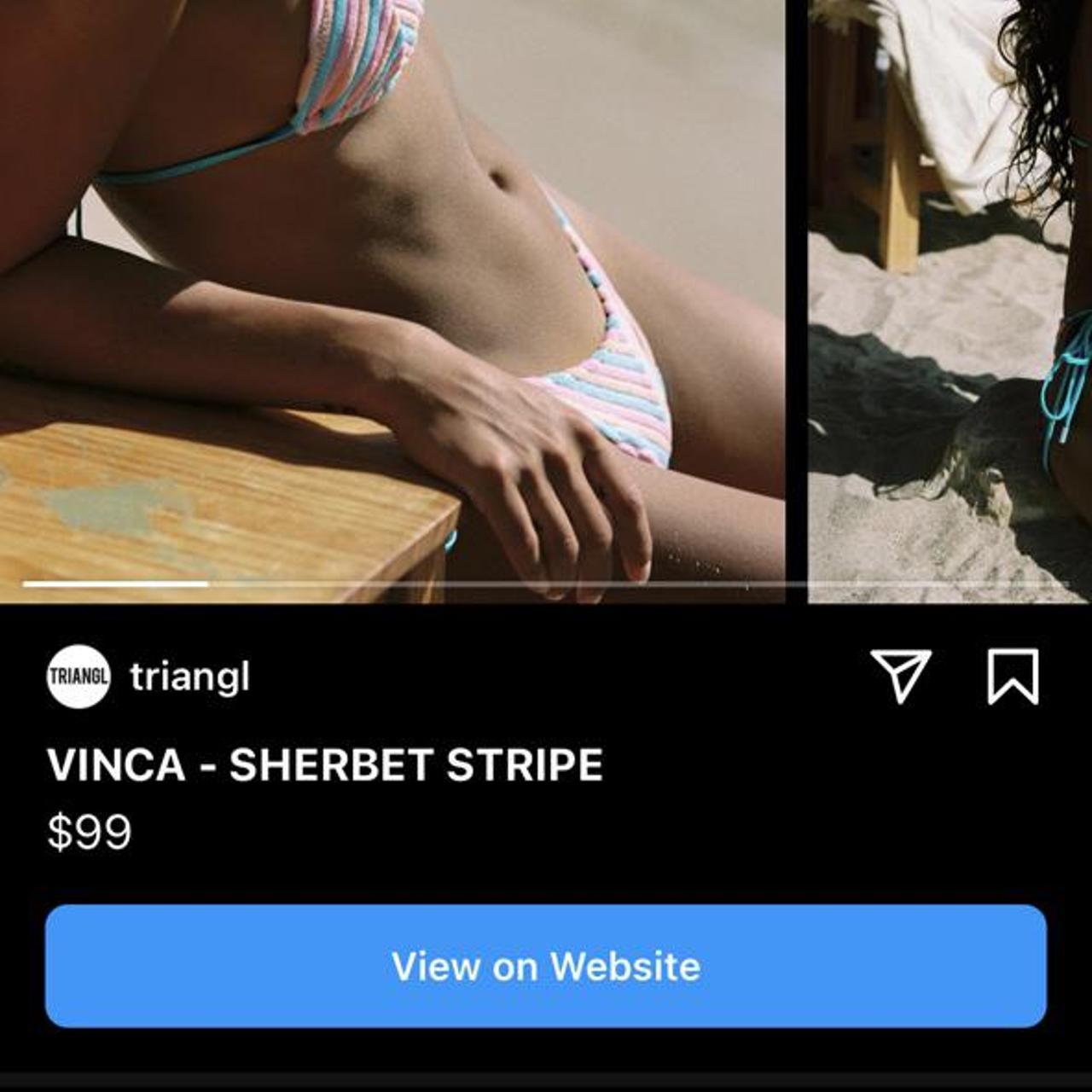 In search of this triangl bikini in the style vinca- - Depop