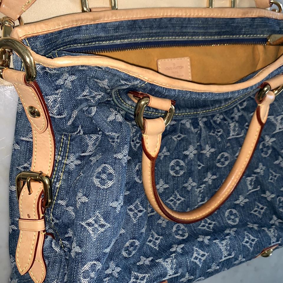 Vintage Louis Vuitton denim / Jeans bag/baggy PM, - Depop