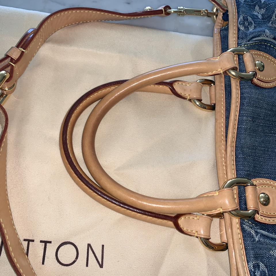 louis vuitton denim bag new wave chain bag - Depop