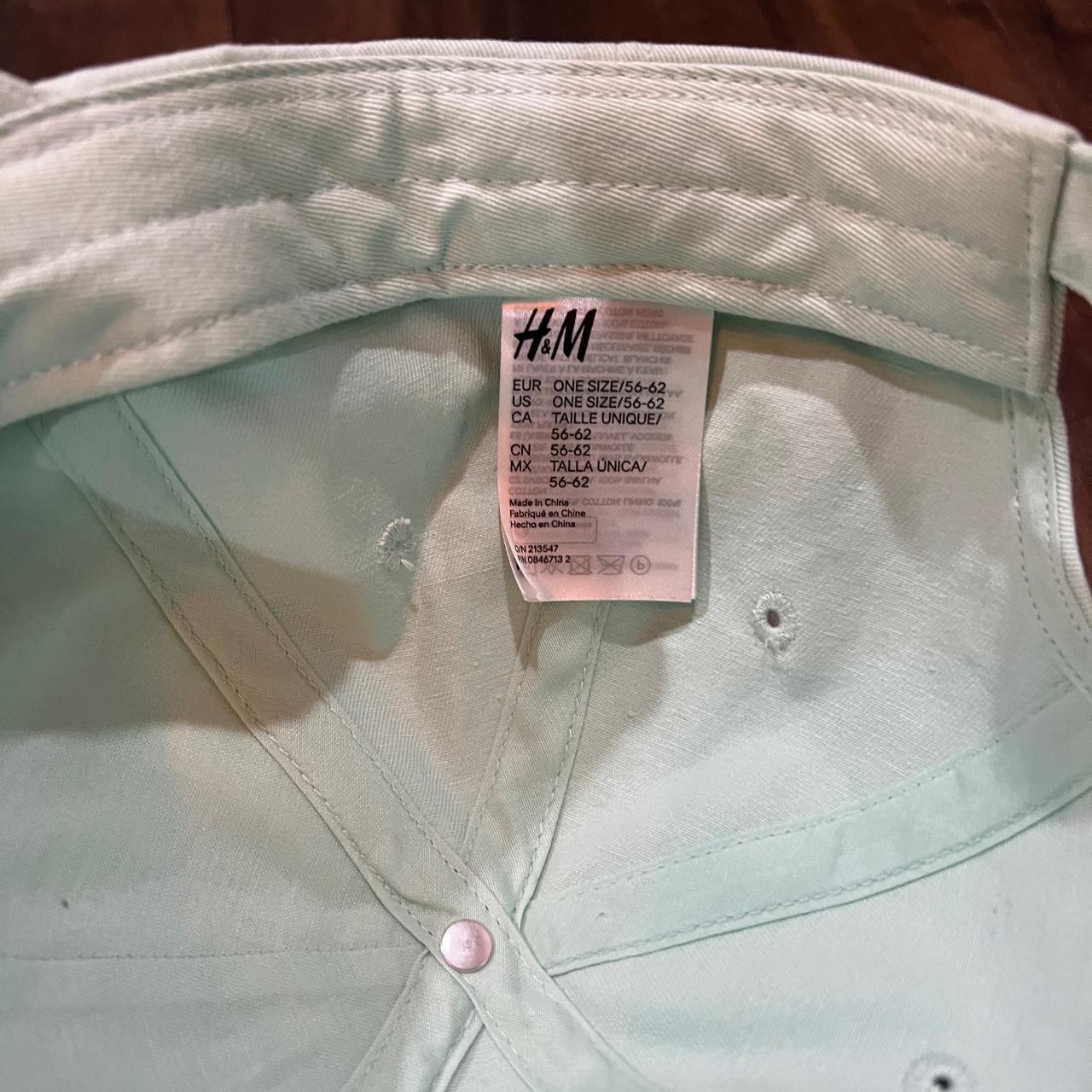 H&M Men's Blue and Black Hat Depop