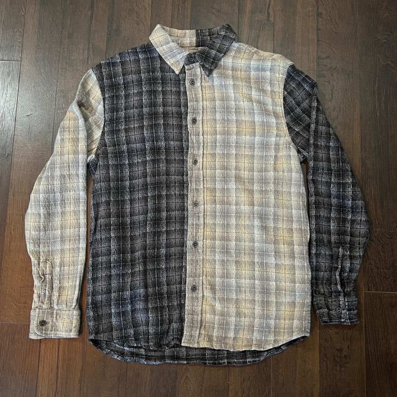 ZARA Plaid Flannel Button-Up Size: M All of our... - Depop