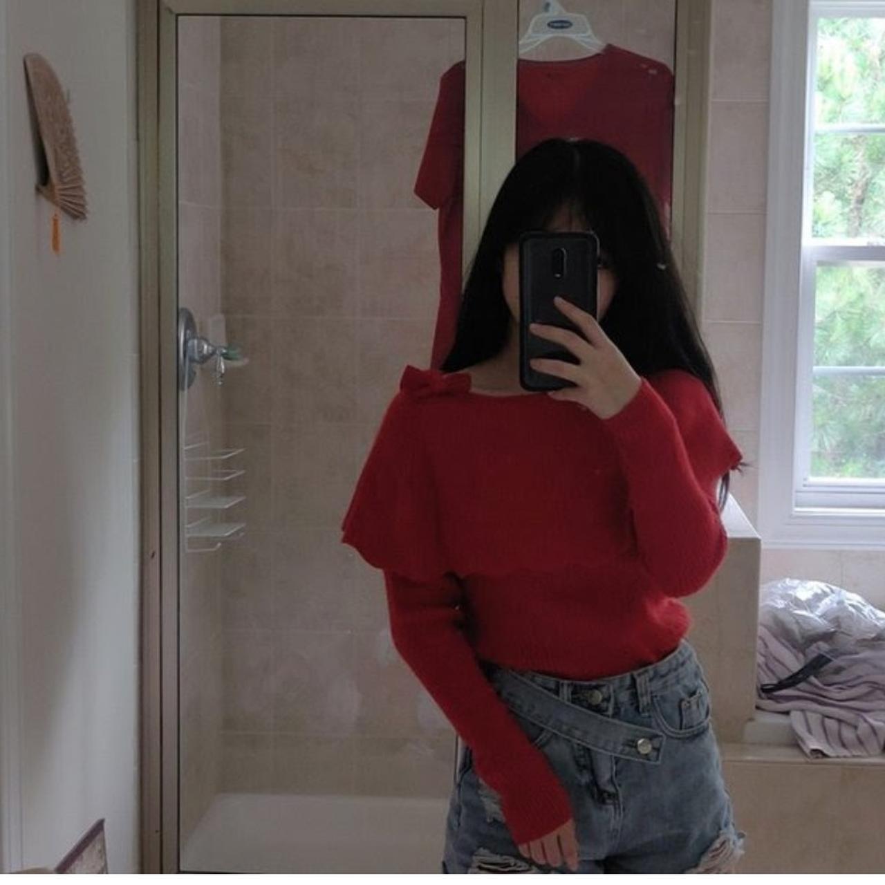 Red snidel sweater High end japanese brand Great... Depop