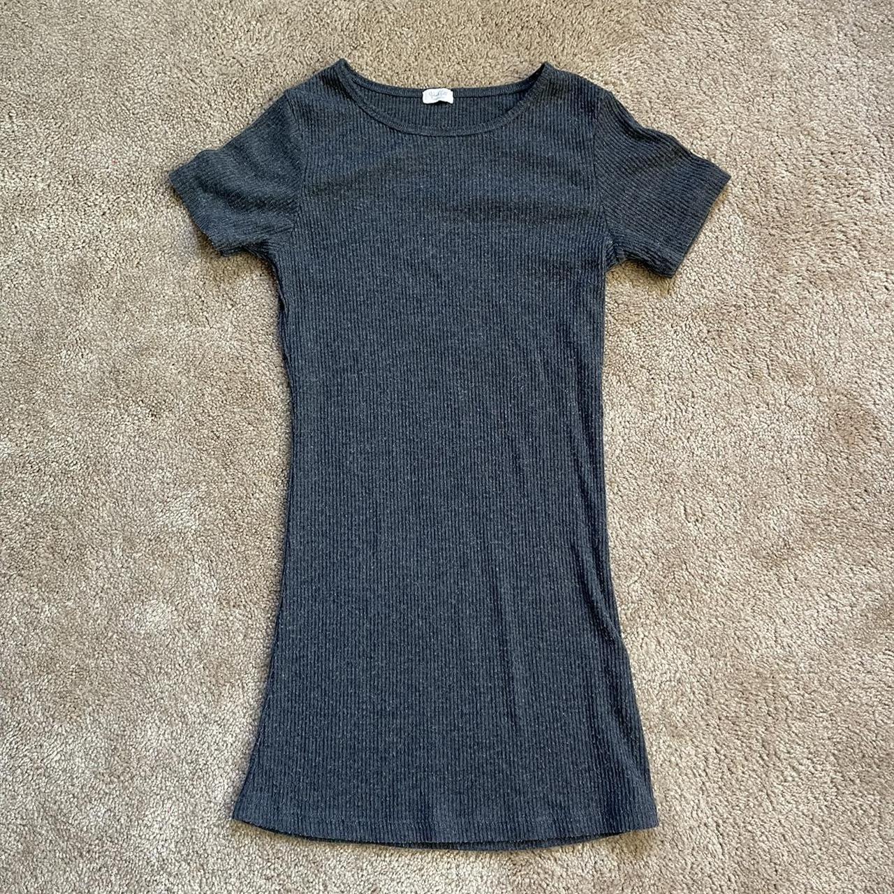 Brandy Melville Women's Grey Dress Depop
