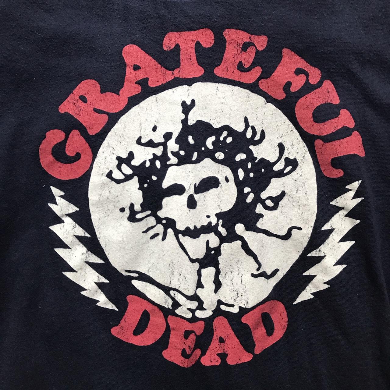 Grateful Dead navy & red band tee #bertha... - Depop