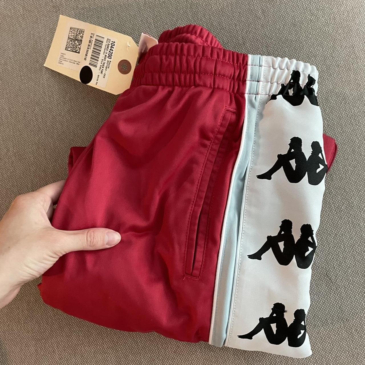 Pink kappa joggers hot sale