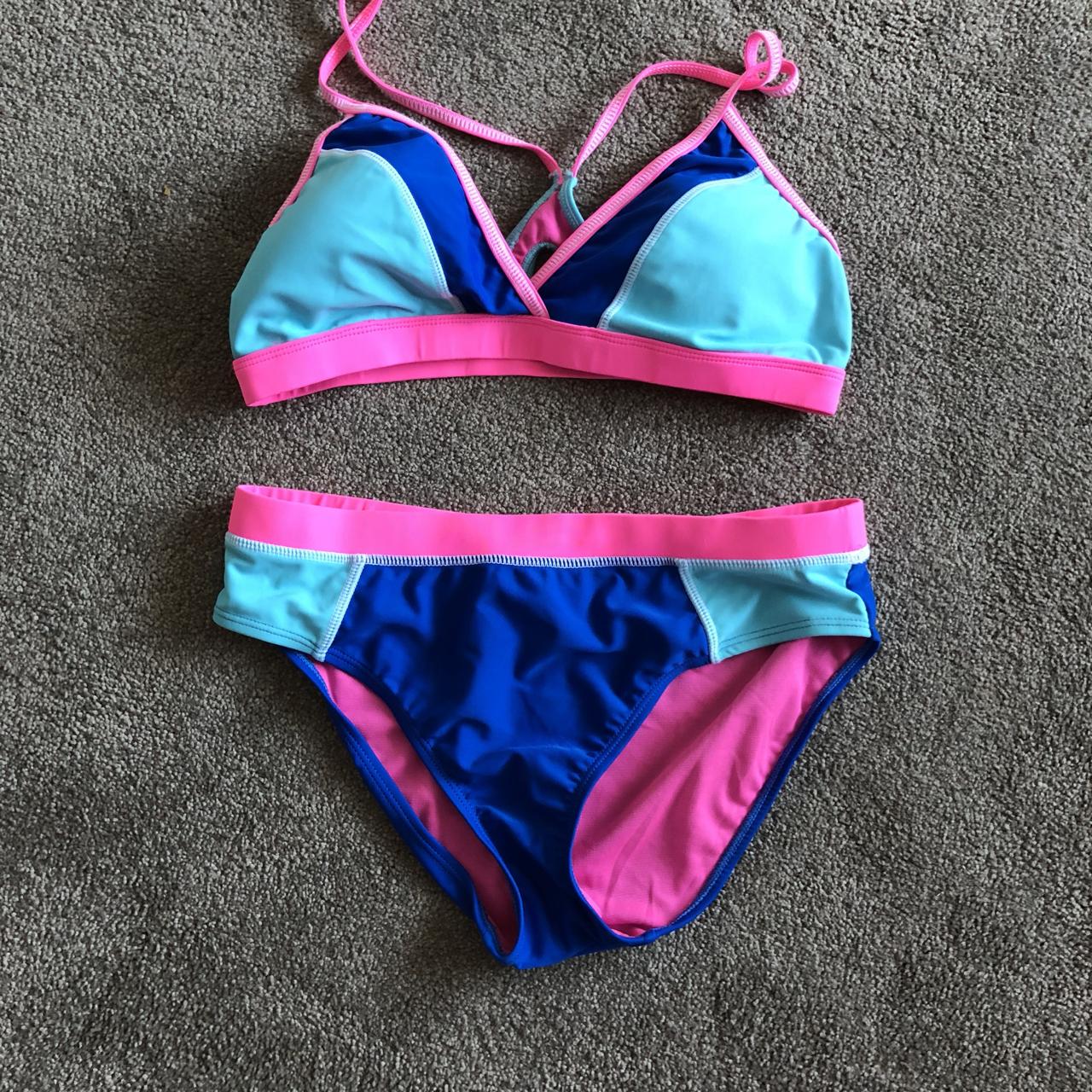 Prettylittlething bikini size 14 worn once so in... Depop