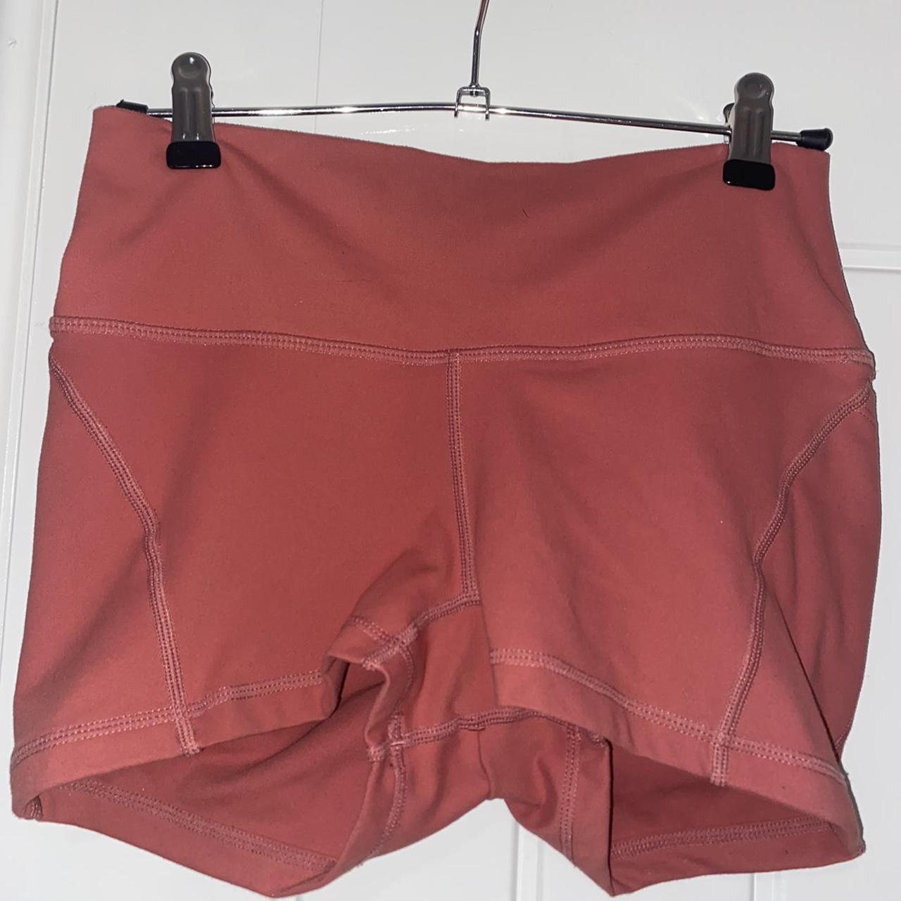 Women's Pink and Orange Shorts Depop