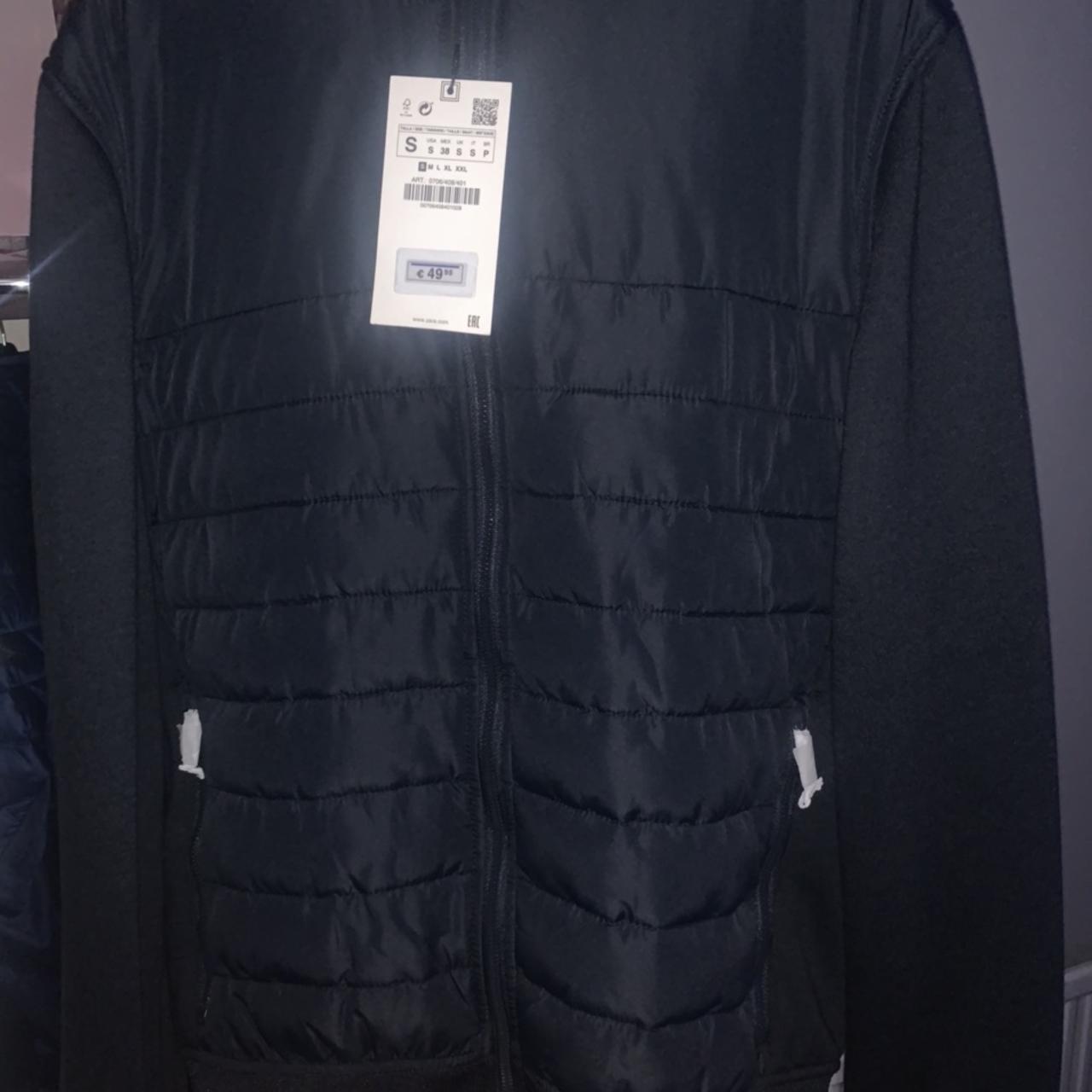 Men’s Zara puffer jacket Blue BRAND NEW ! Still got... - Depop