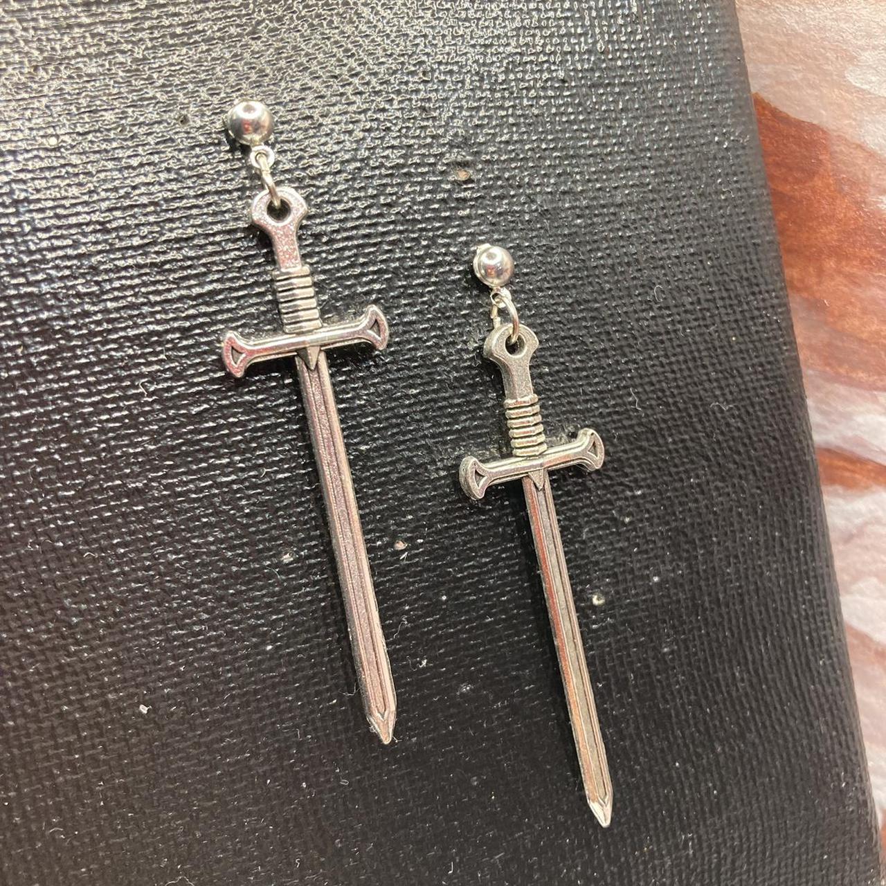 Product Image 1 - Silver short swords stud earrings!🔥

☀️$8☀️