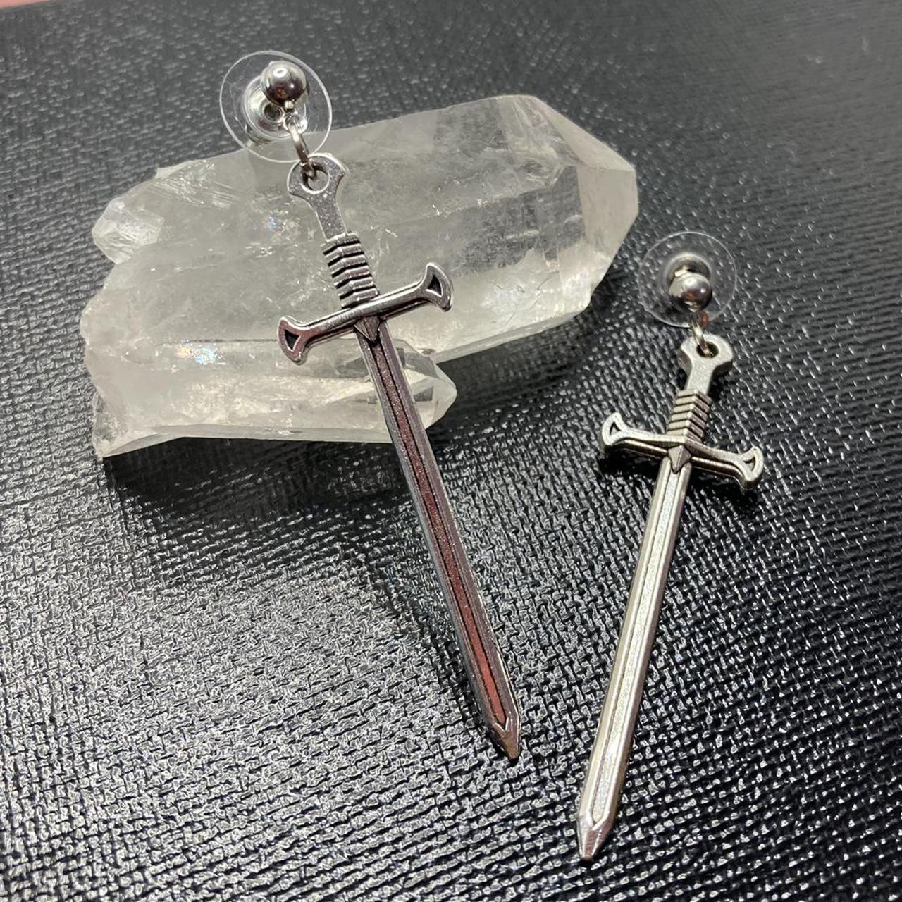Product Image 2 - Silver short swords stud earrings!🔥

☀️$8☀️