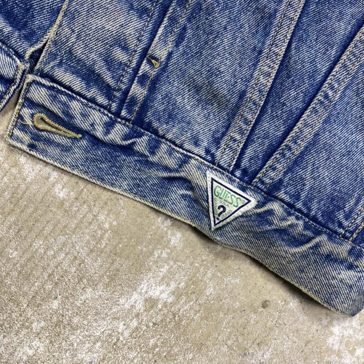 Guess USA ジャケット Vintage Guess Denim Jean Trucker Jacket USA Made sz L Type