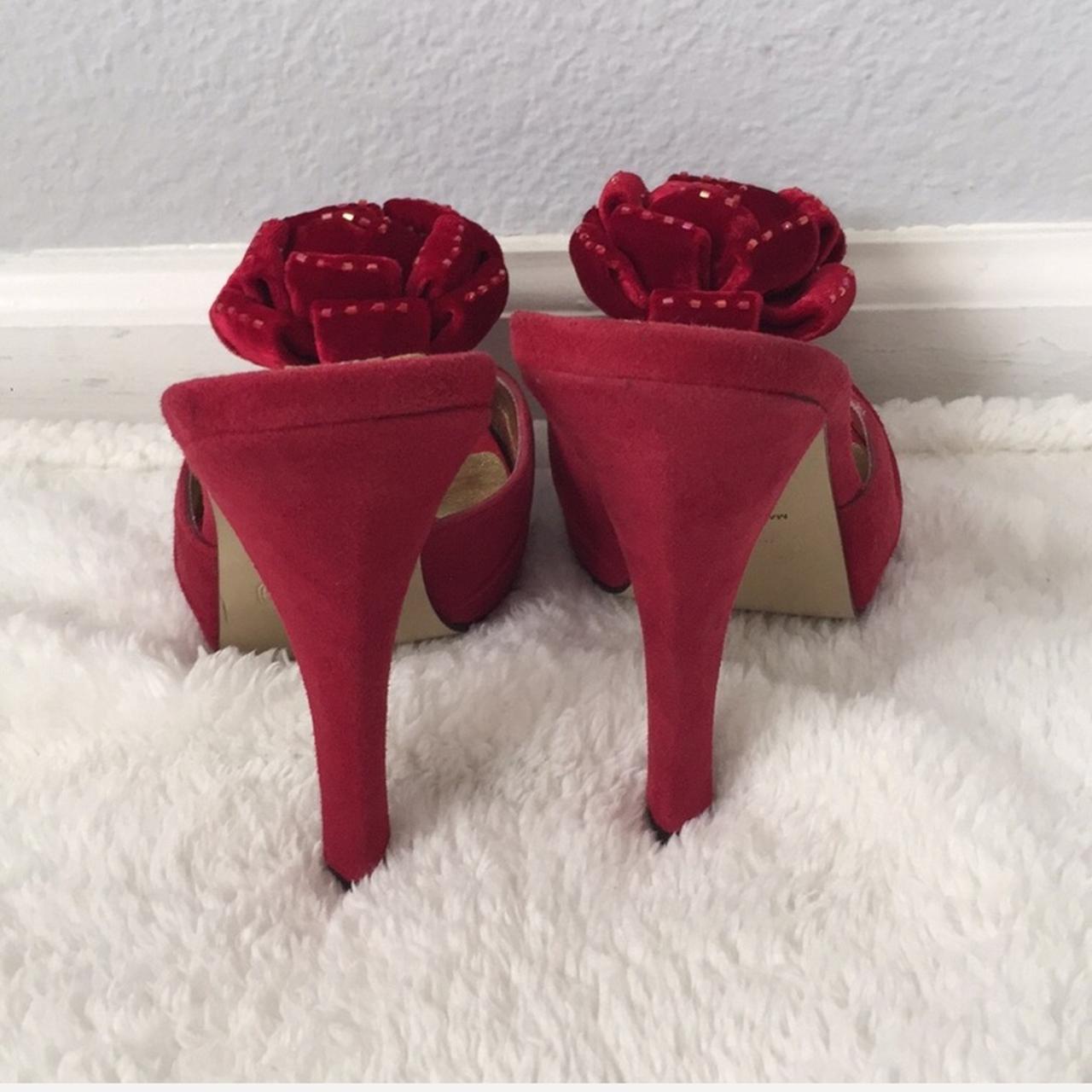 Hale Bob Women's Red and Burgundy Courts | Depop