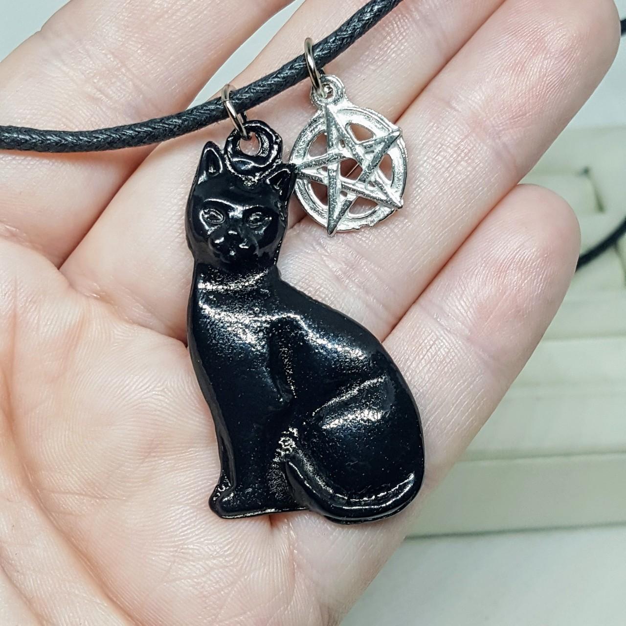 Black Knifecat Necklace, Funny Black Killer Cat Pendant Necklace And  Brooch, Cute Animal Jewellery Gifts | Fruugo MY
