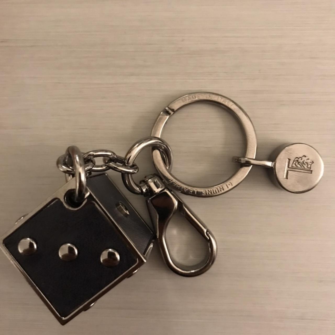 Tod’s dice leather key chain, Made in Italy
