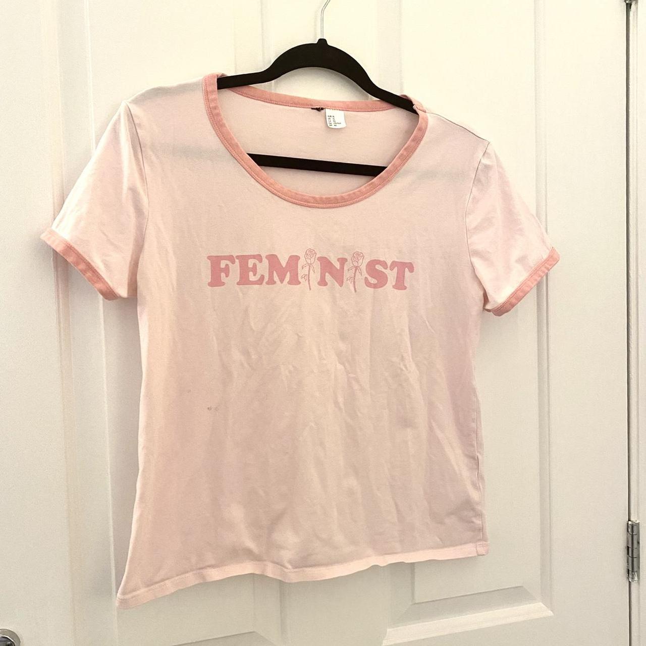 H&M Women's Pink T-shirt | Depop