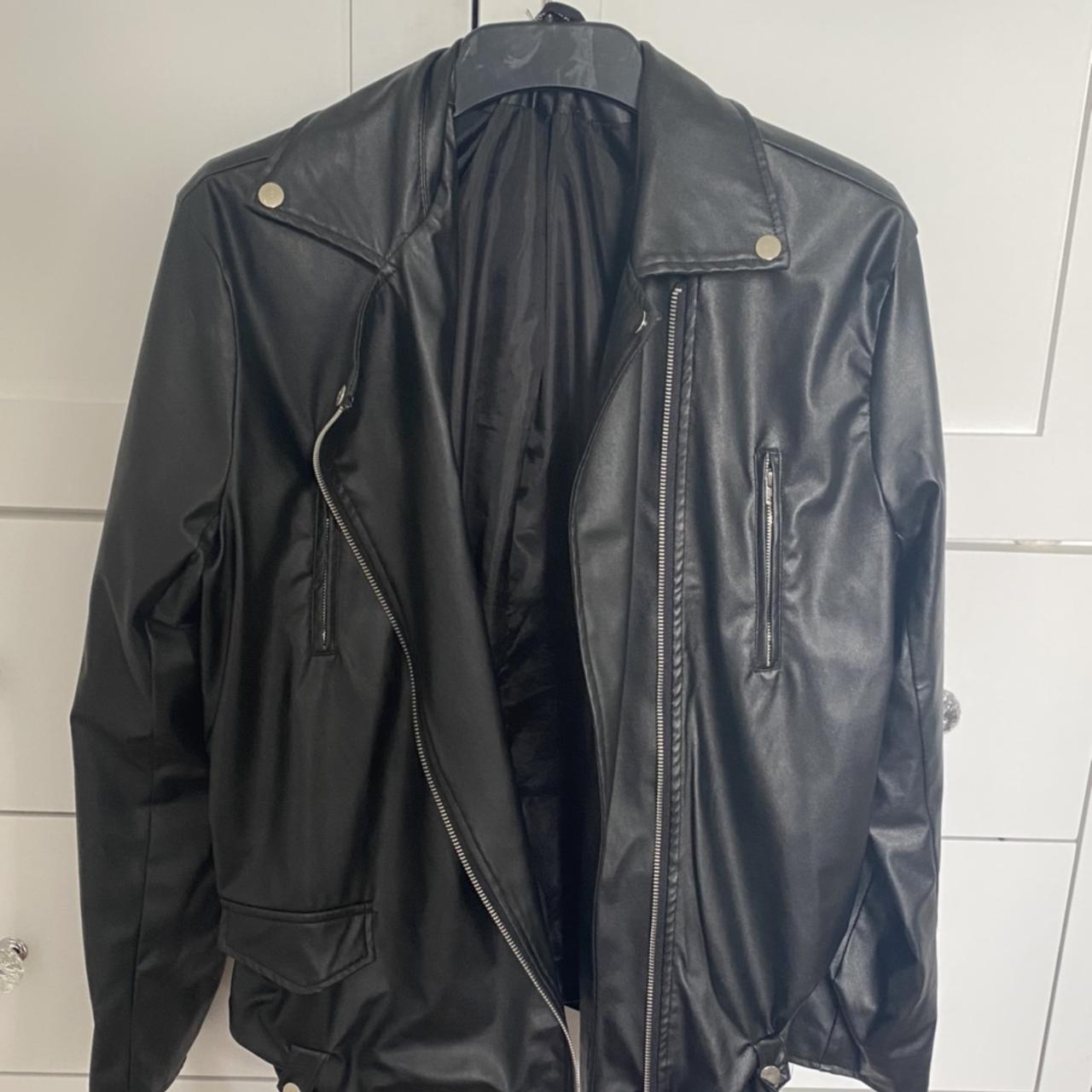 Faux leather jacket from Plt, originally bought off... - Depop