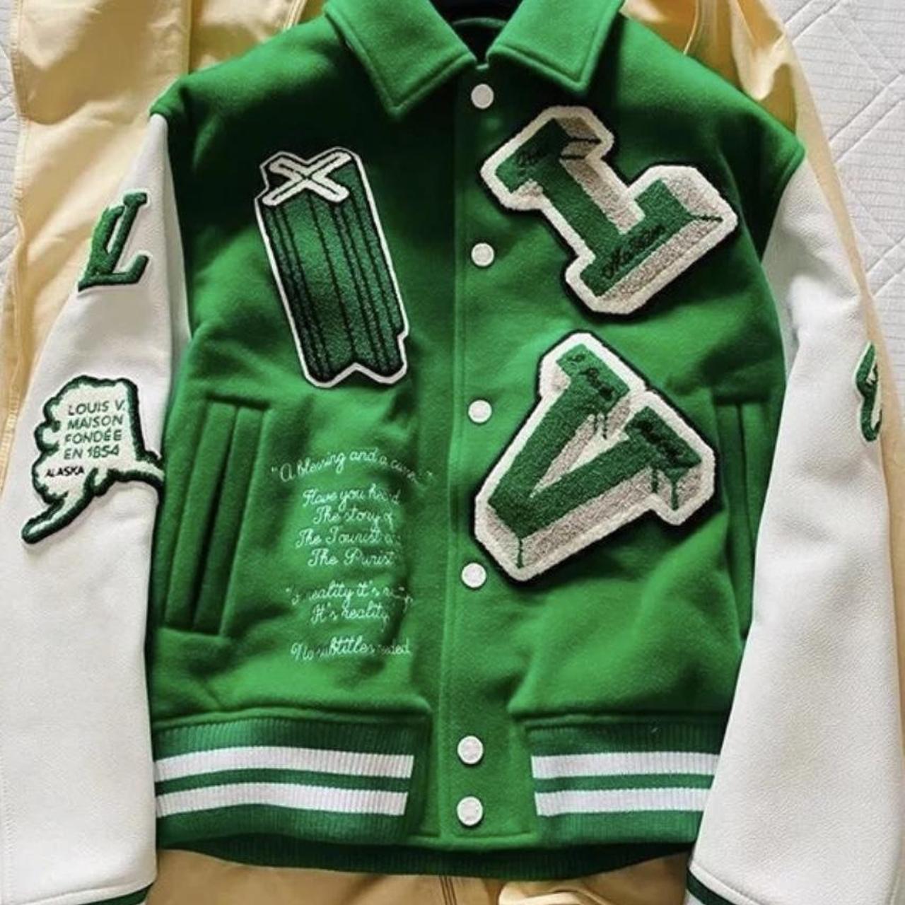 deathworld varsity green jacket