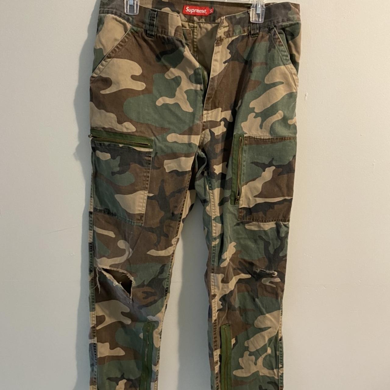 supreme paratrooper cargo army pants w/ aesthetic... - Depop