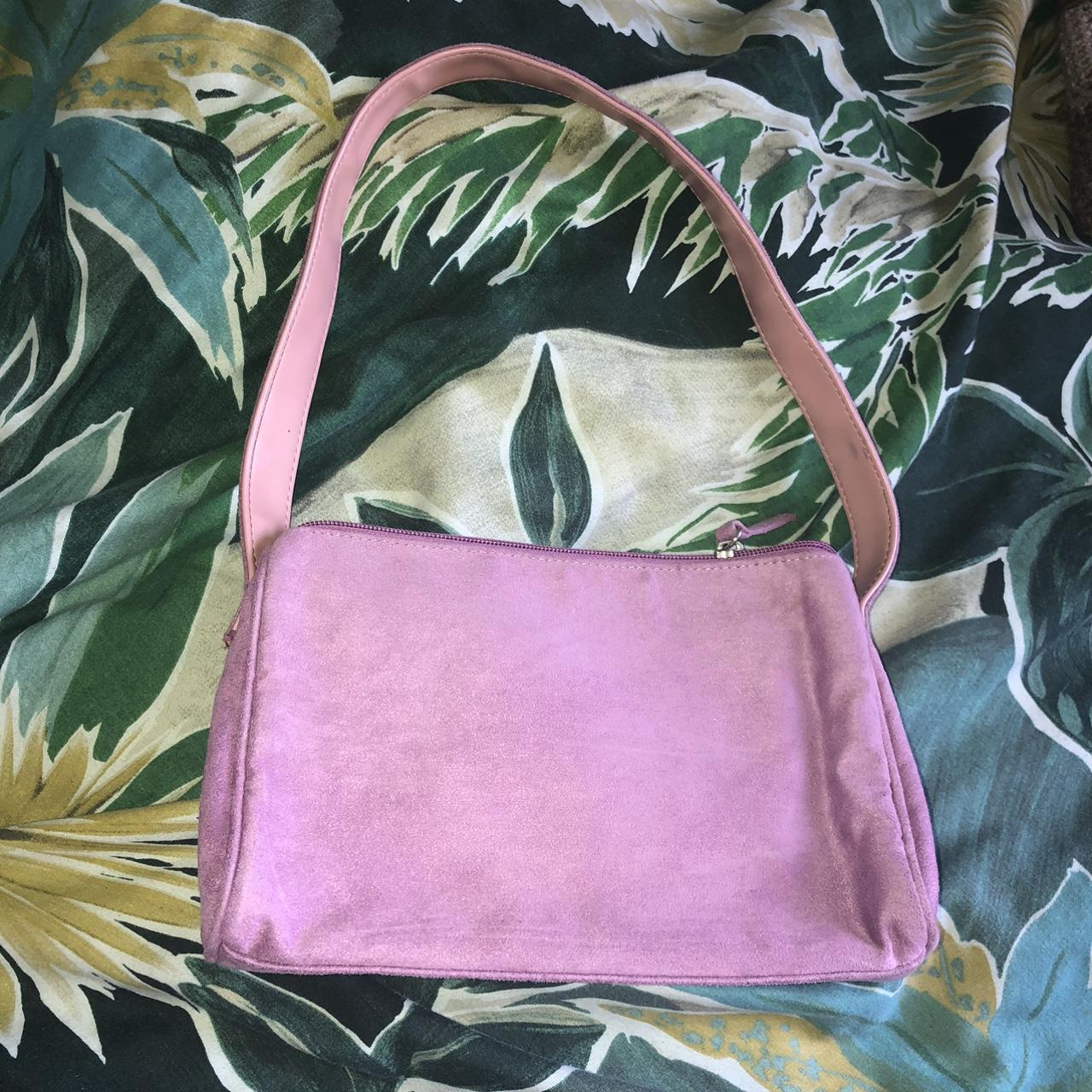 Pinky purple y2k shoulder bag. This vintage piece... - Depop