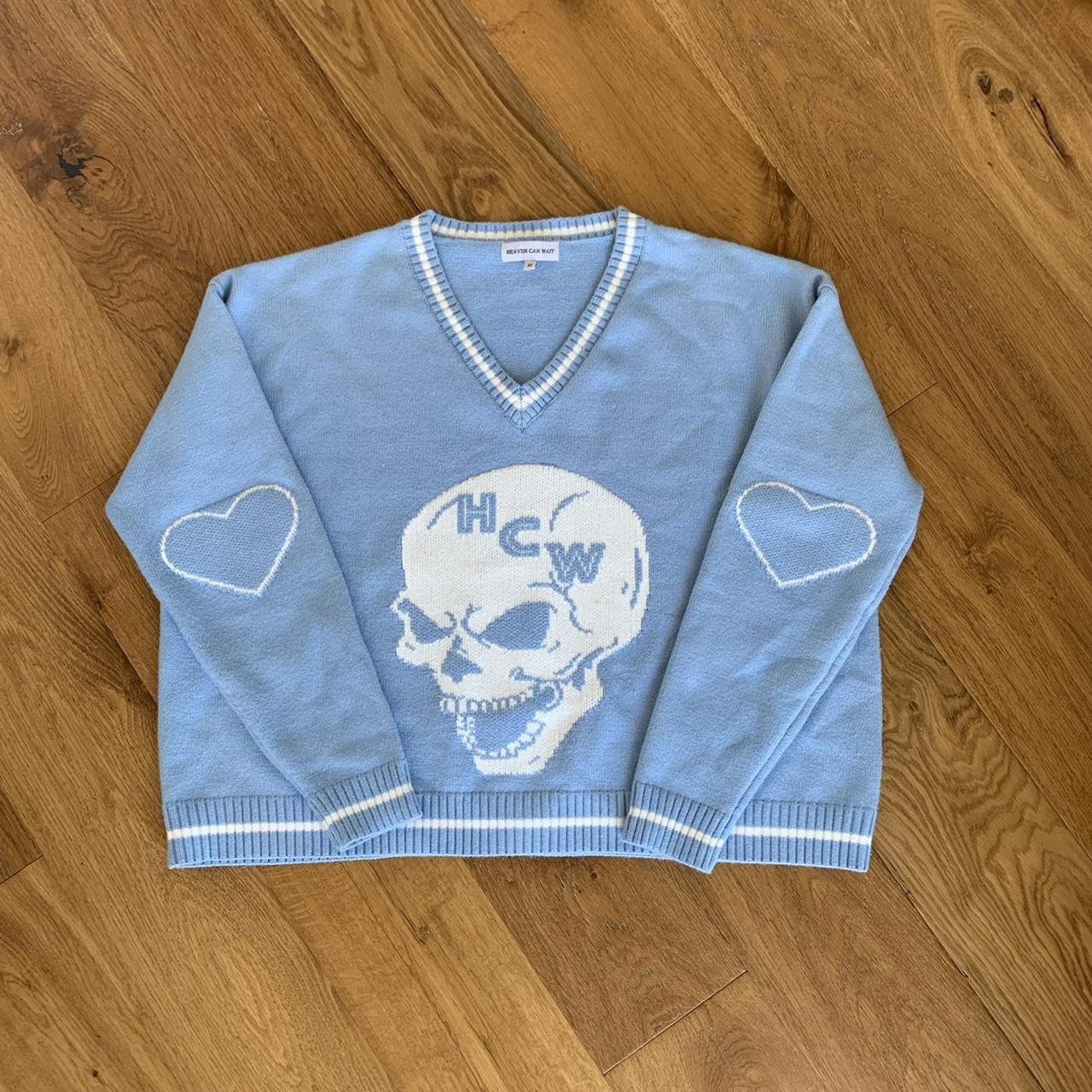 Skyfall Heaven Can Wait Knit Sweater HEAVEN CAN WAIT BLUE SKYFALL