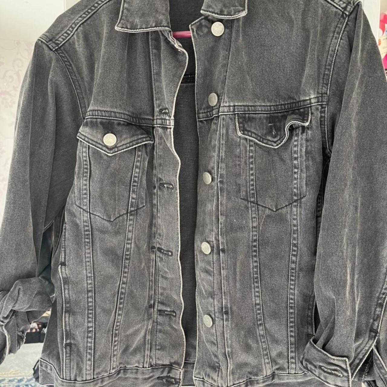 Denim Jacket In Acid Black - Oversized Fit. Barely - Depop