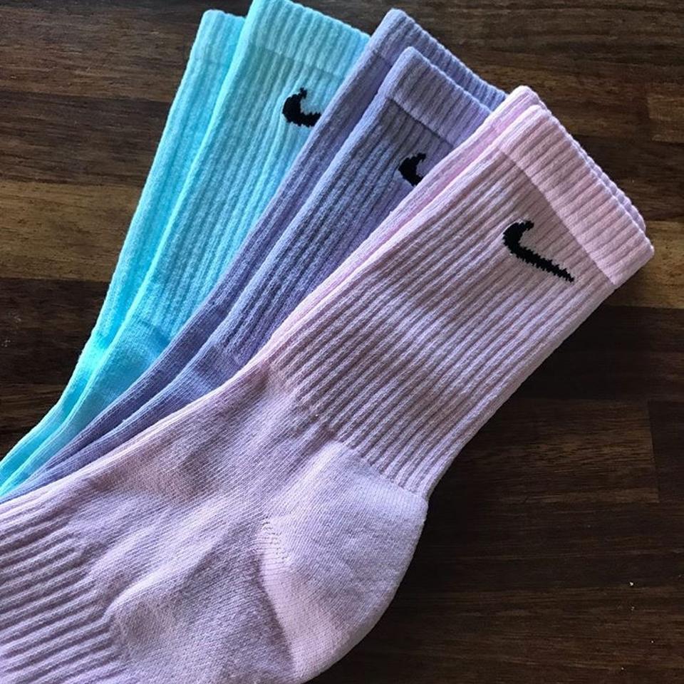 pastel colour nike socks