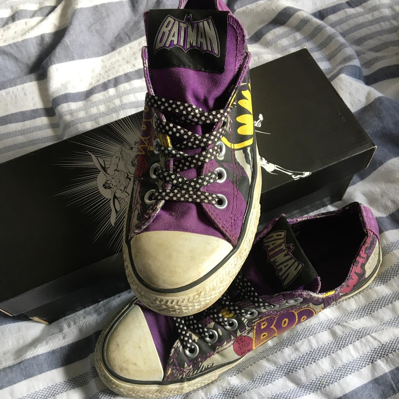 Purple batman store converse