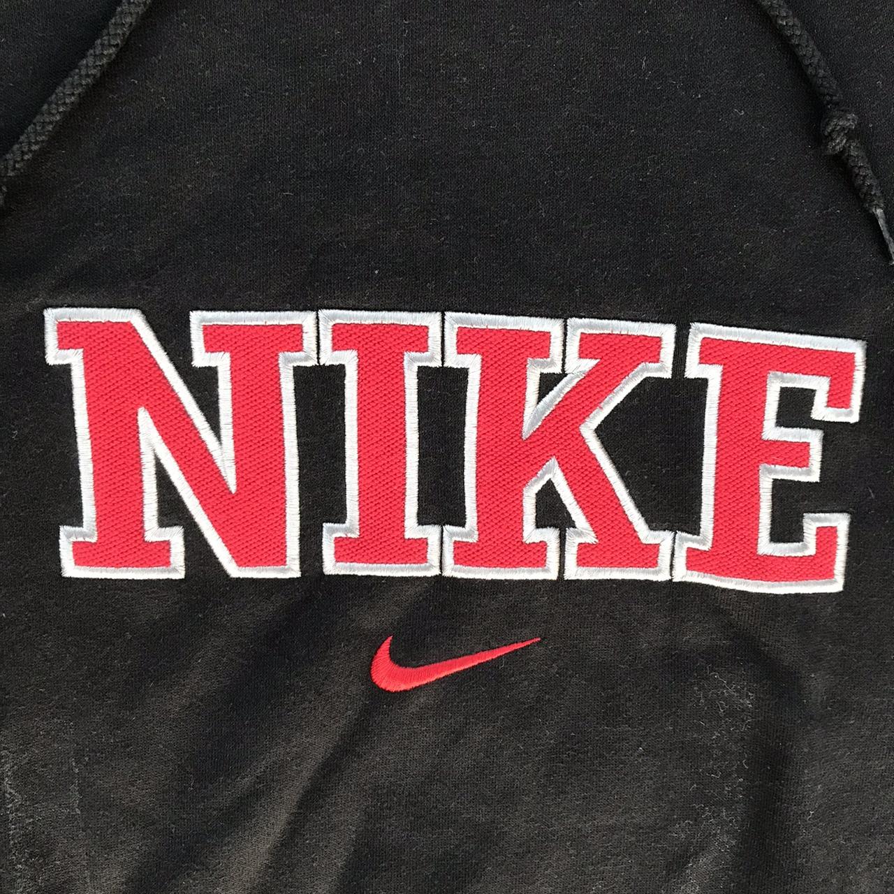 Vintage y2k Nike Center Swoosh Hoodie Mens XL... - Depop