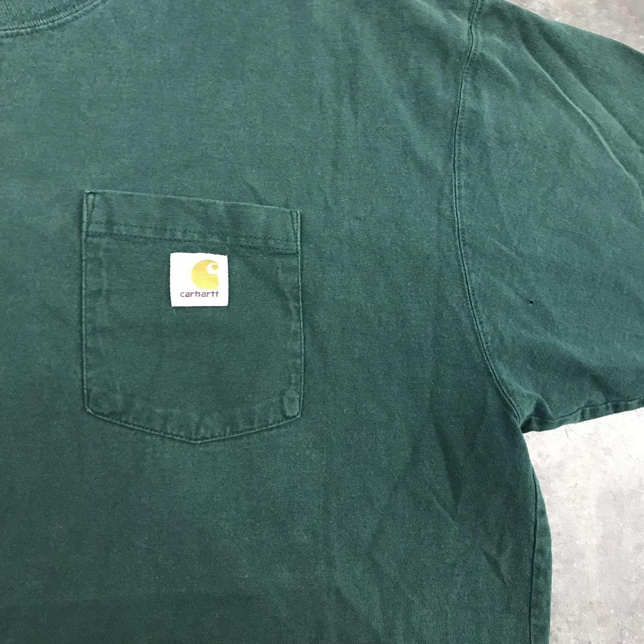 Carhartt Dark Green Pocket Tee T-Shirt Mens XL w/... - Depop