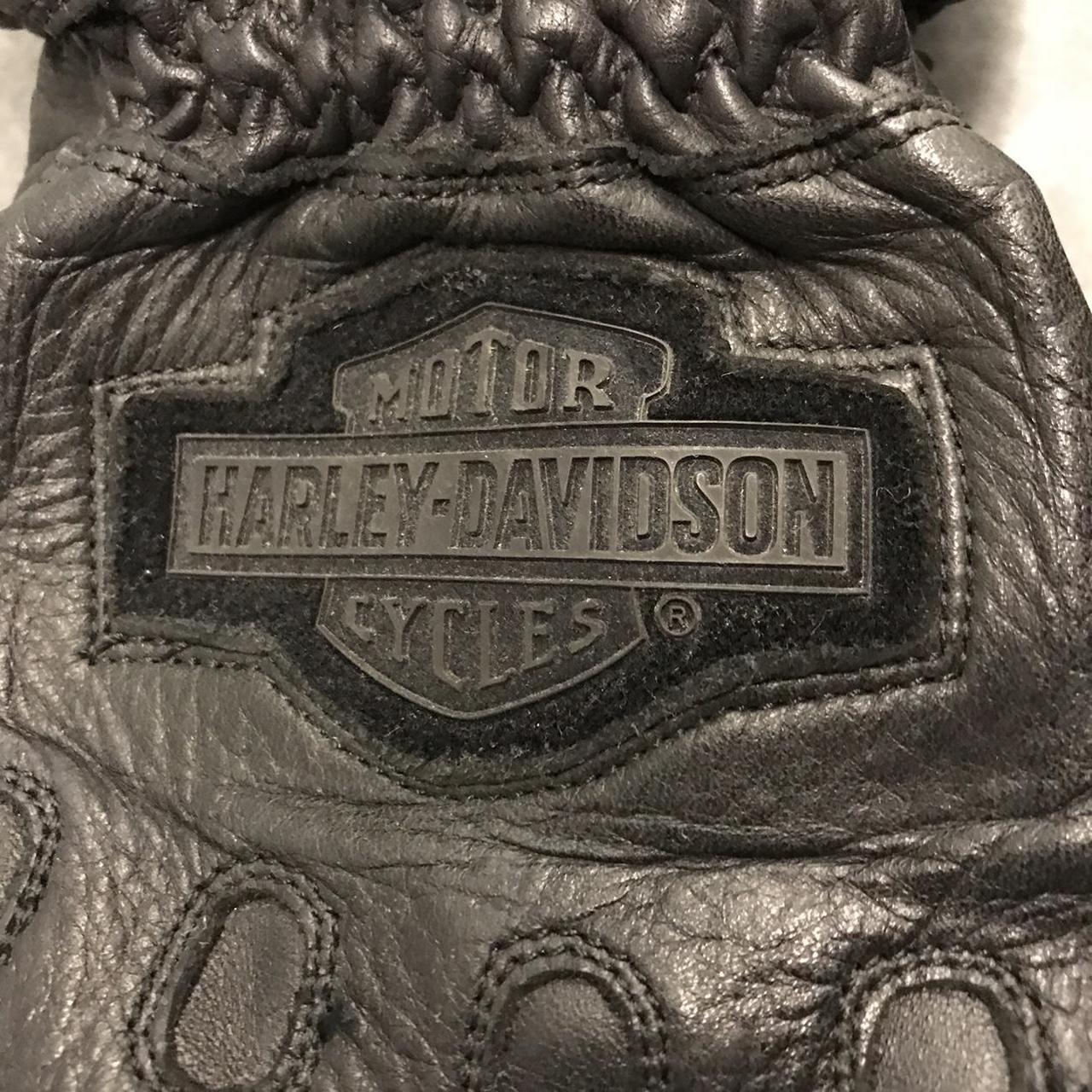 Vintage Harley Davidson Leather Gloves Mens Large w/... - Depop