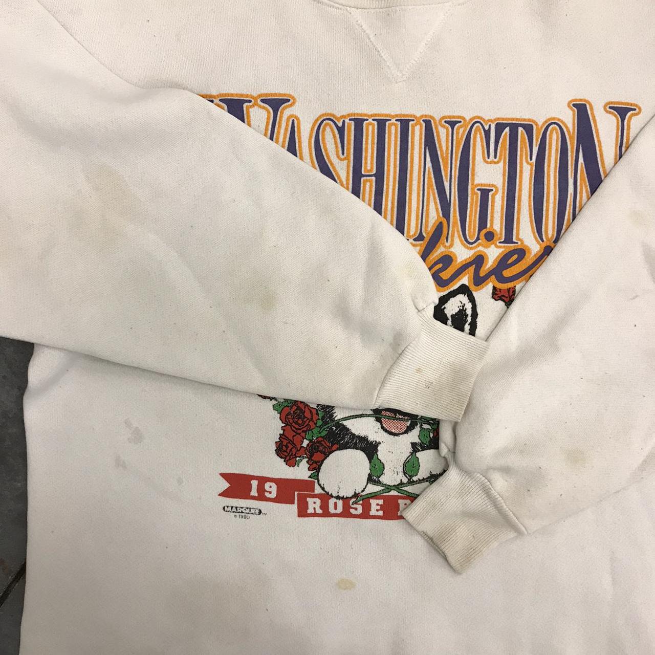 Cropped Vintage 1991 Washington Huskies Rose Bowl...