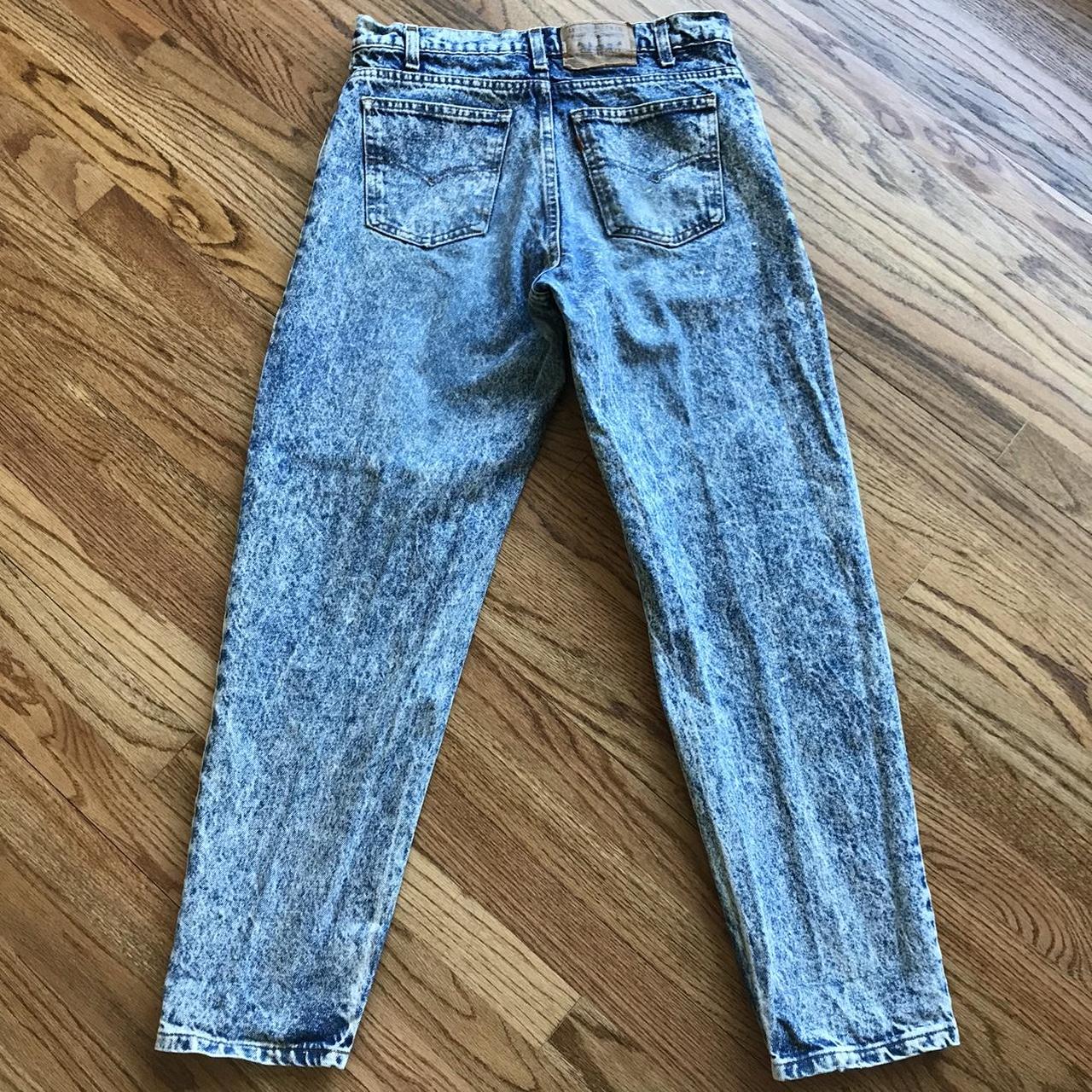 Vintage 80s Levi’s Acid Wash High Waisted Denim... - Depop