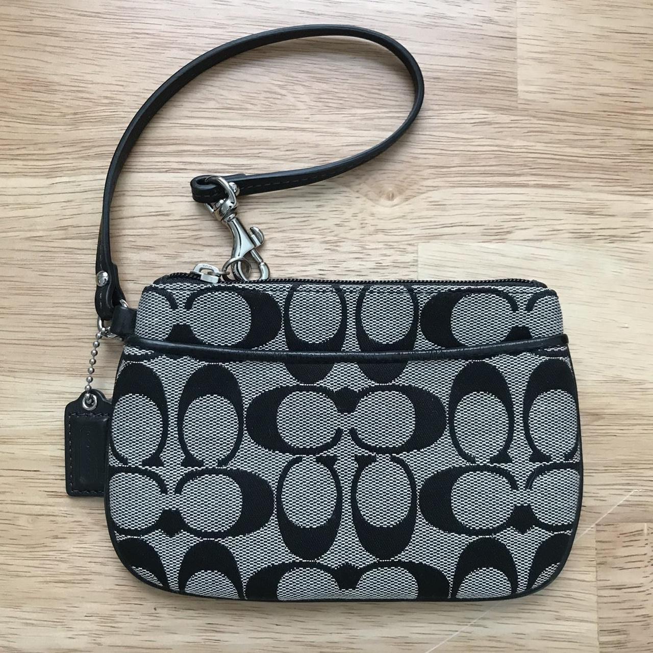 Grey best sale coach wristlet