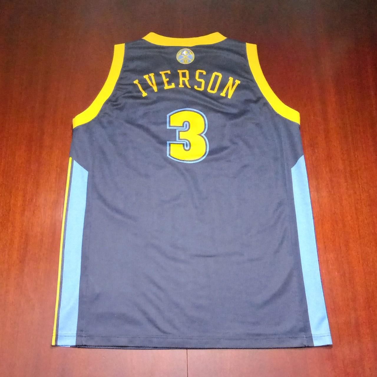 Vintage Nuggets Allen Iverson Jersey NEW WITH - Depop