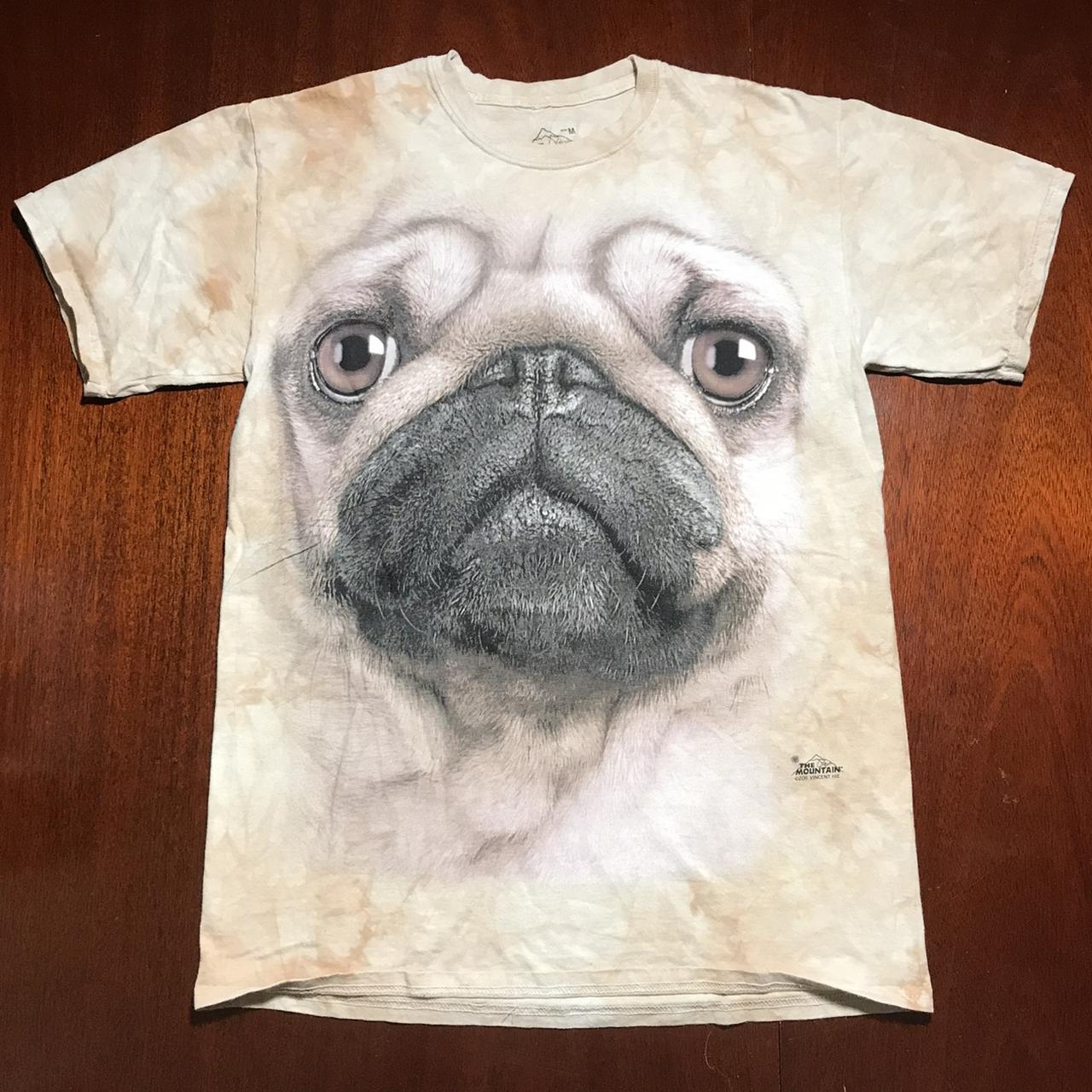 The mountain best sale pug shirt