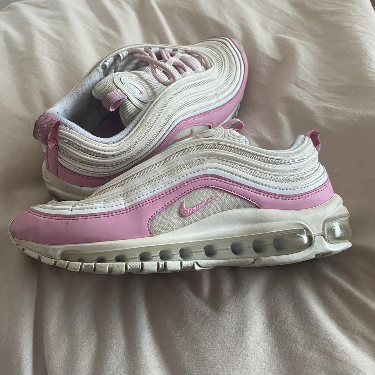 nike air max 97 essential w white & psychic pink