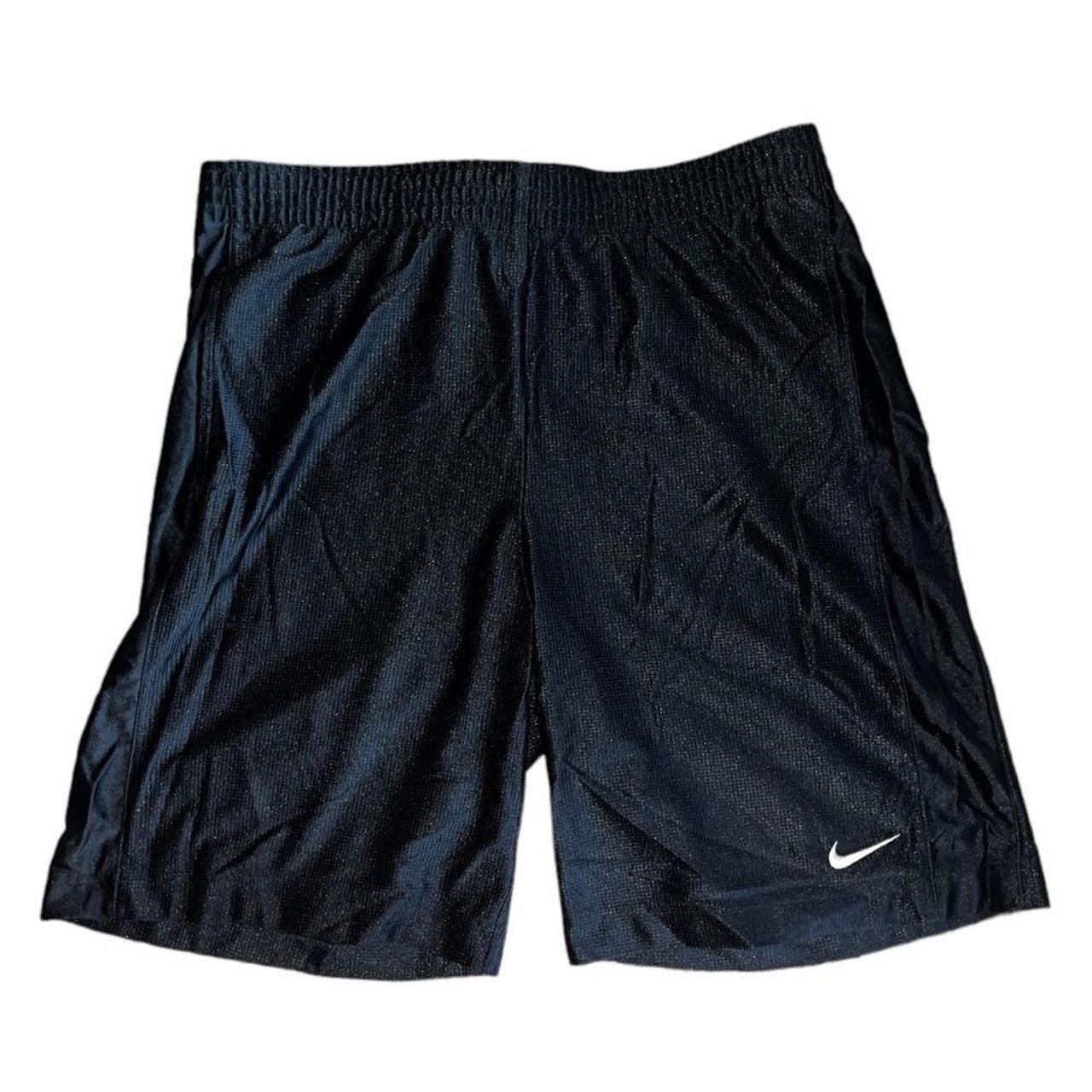 Vintage Nike Basketball Swoosh Shorts Size:... - Depop