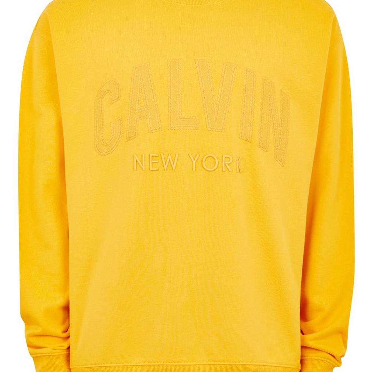 Yellow calvin cheap klein jumper