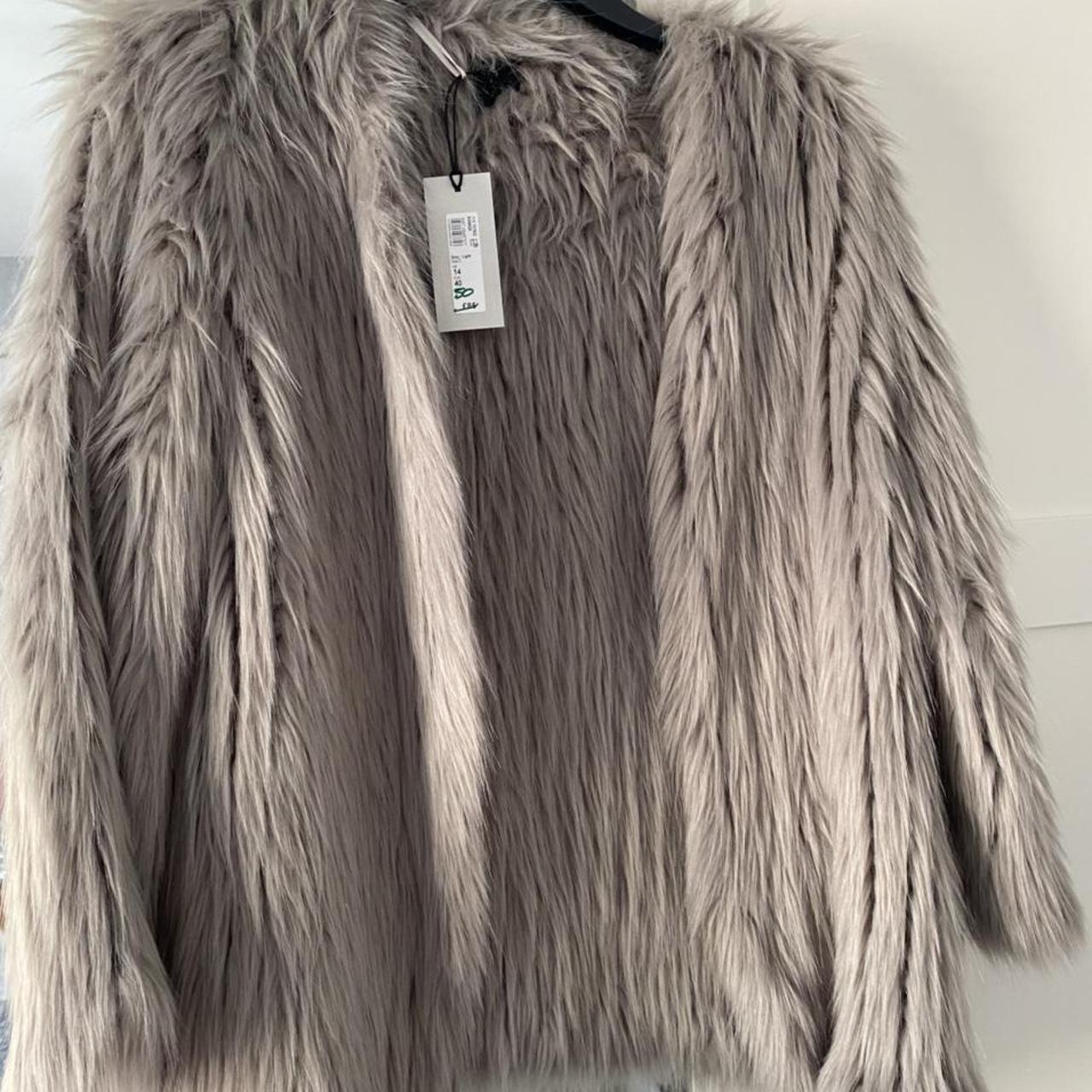 pink diamond faux fur jacket