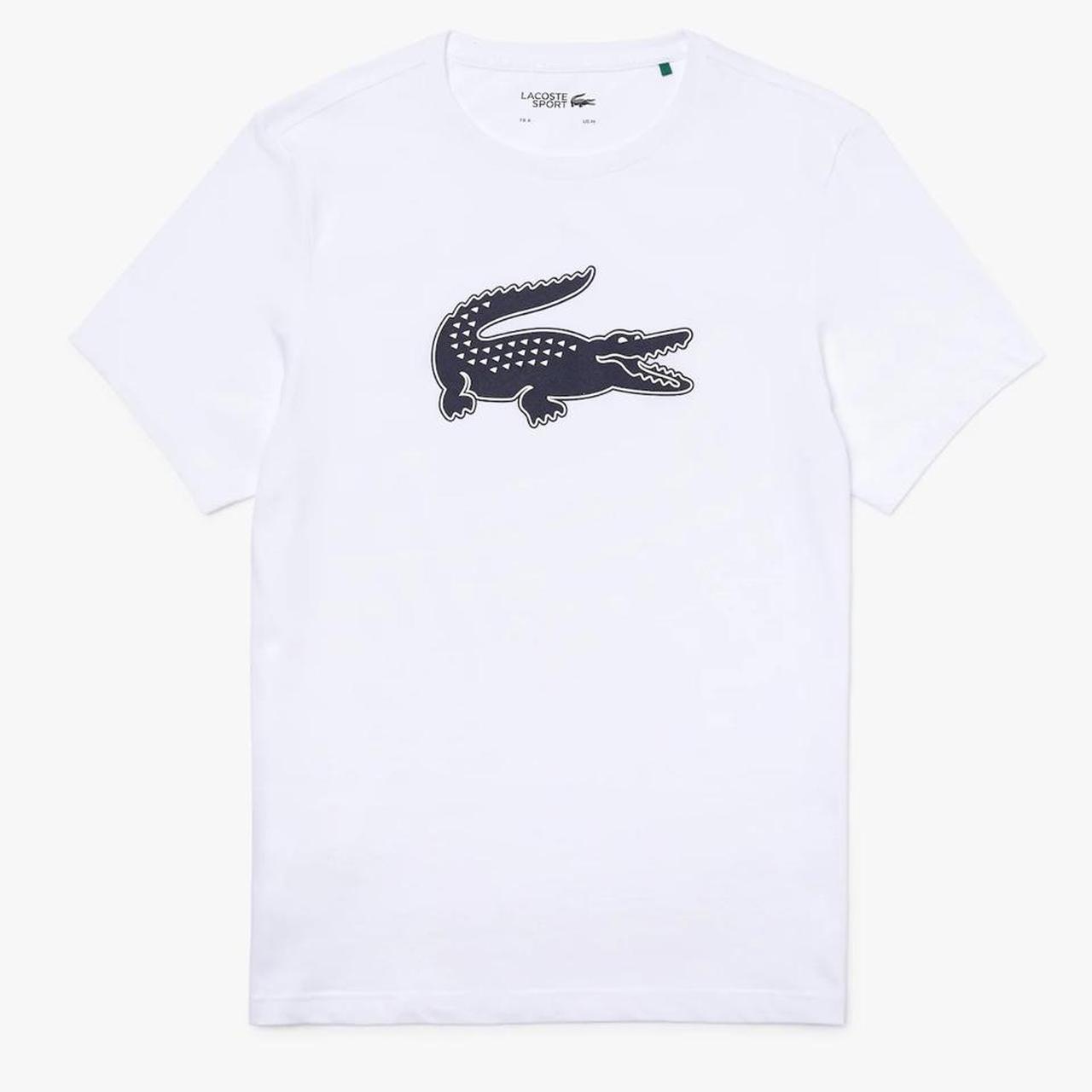 Lacoste Men's White T-shirt | Depop