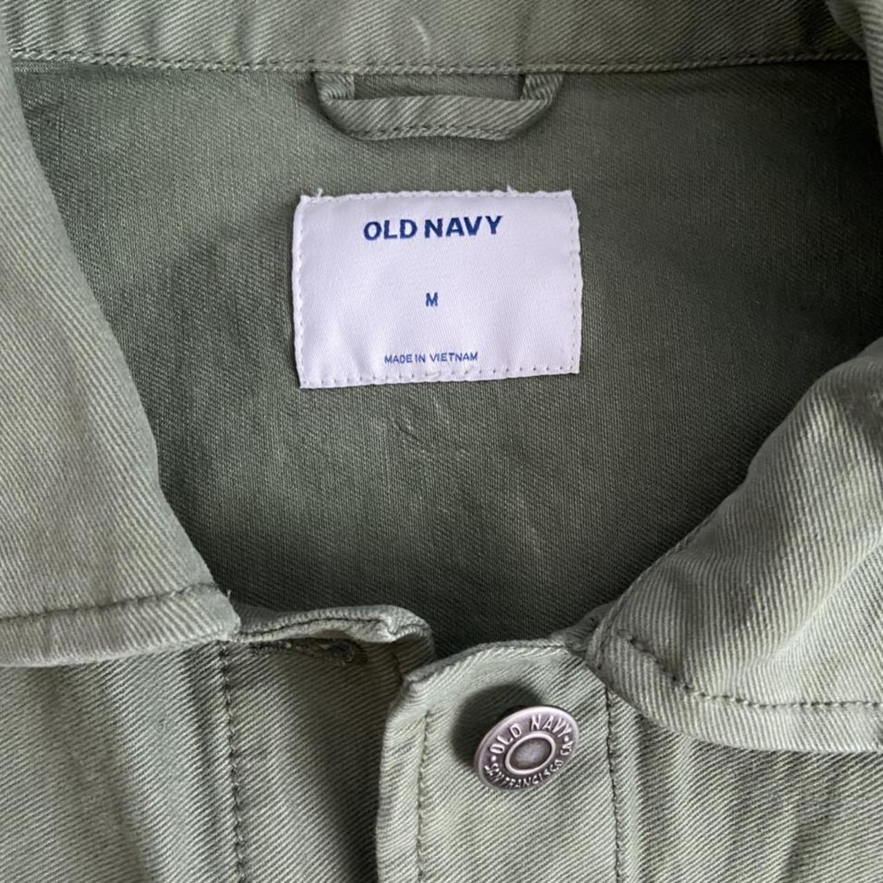 Old Navy Women's Green and Khaki Jacket | Depop