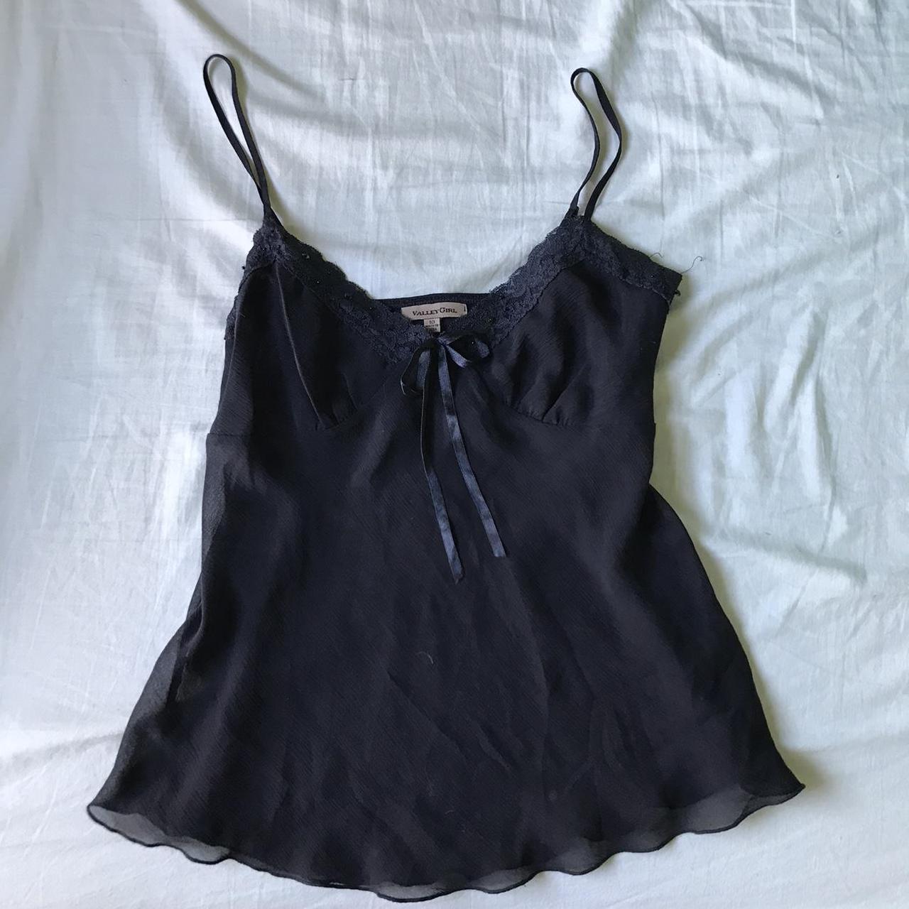 Gorgeous black vintage lingerie top. Beautiful... - Depop