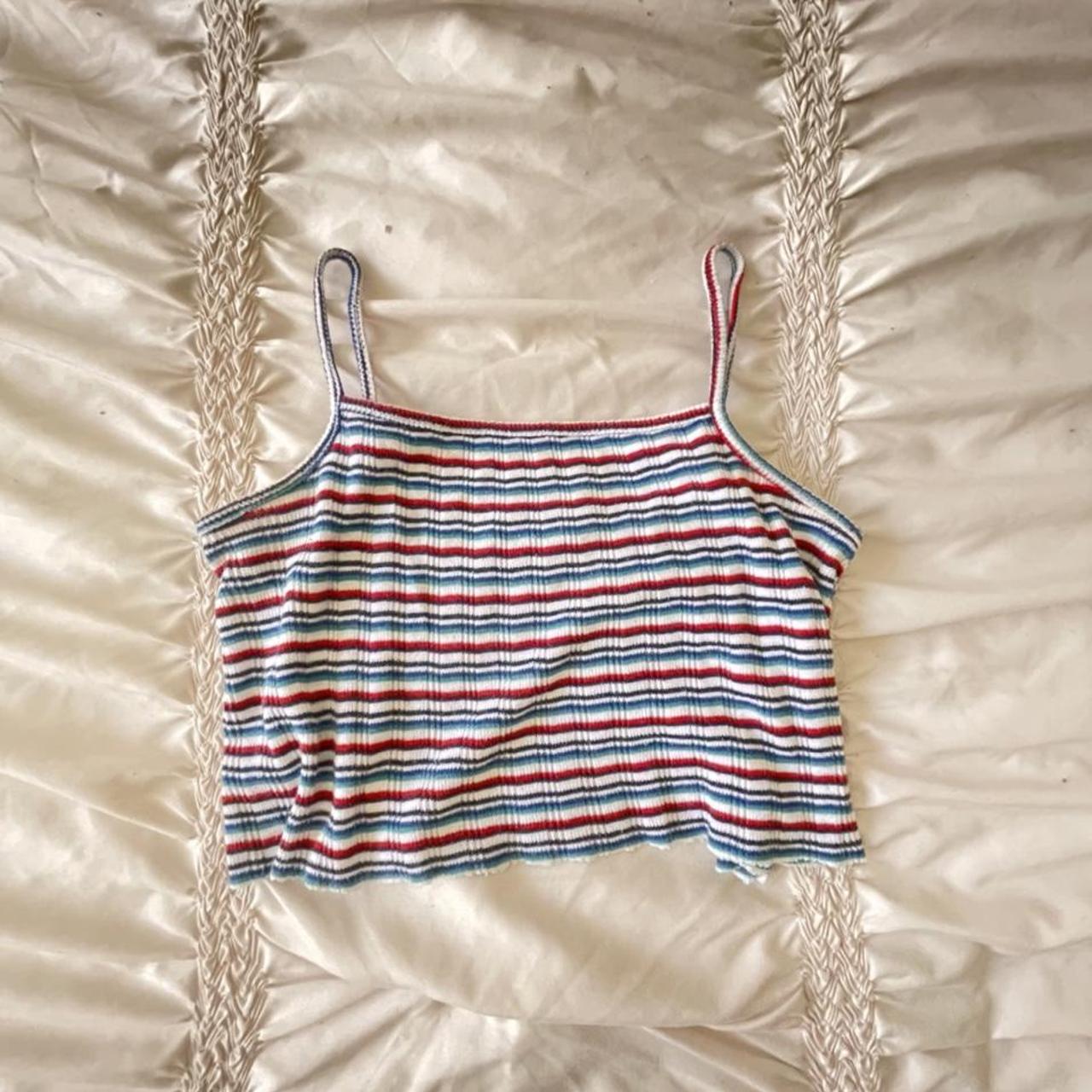 Brandy Melville rainbow top. No flaws in perfect... - Depop