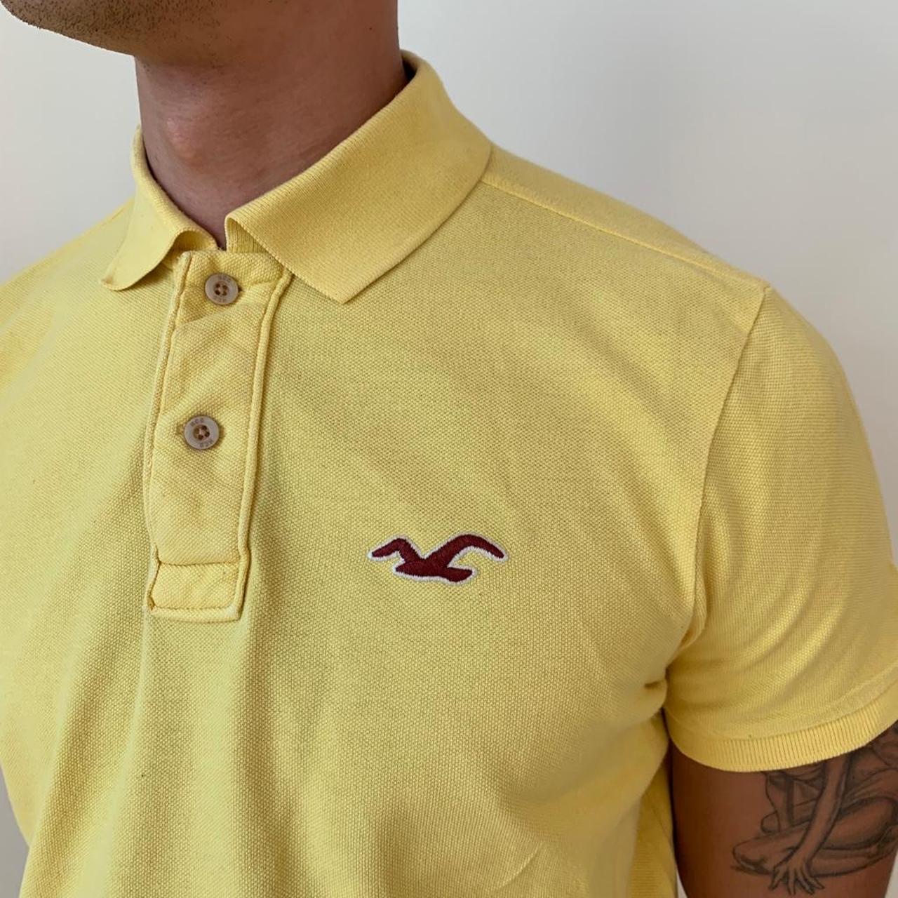 yellow hollister polo shirt