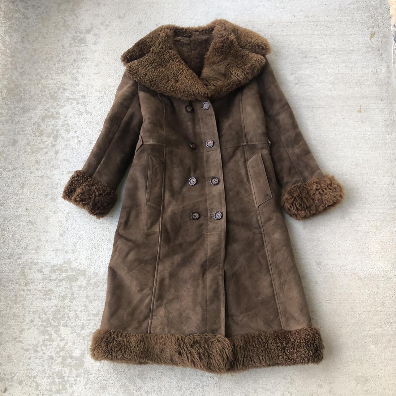 Stunning vintage chocolate brown penny lane coat! In... - Depop