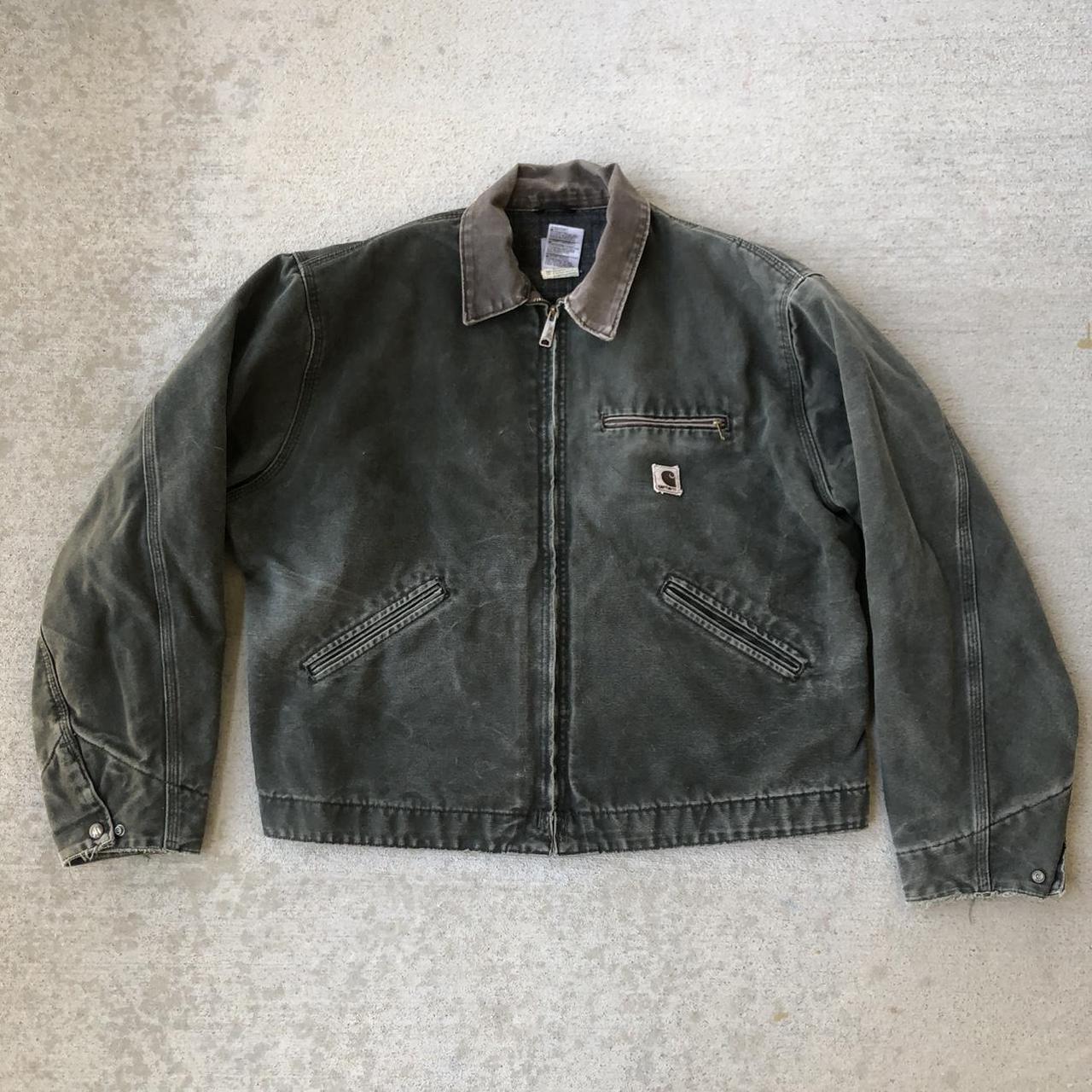 carhartt detroit jacket olive green