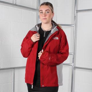 the north face hyvent jacket red